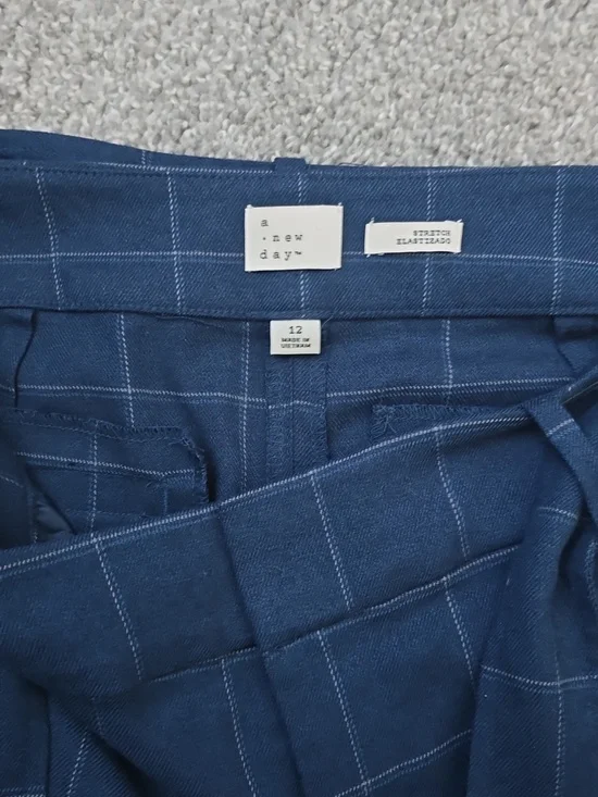 A New Day Plaid Trouser with a belt tie SZ 12 - Picture 3 of 6